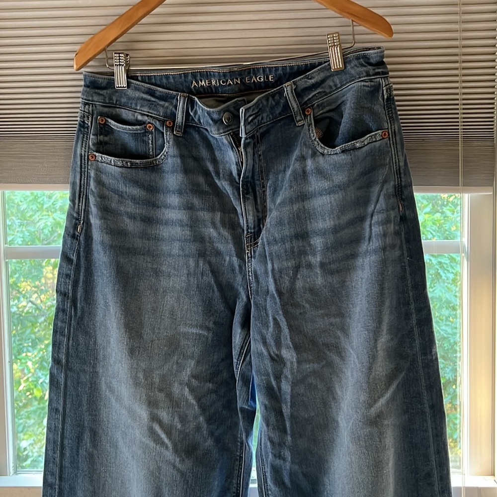 Super High Rise Baggy Wide Leg Jeans- American Eagle - Picture 5 of 5